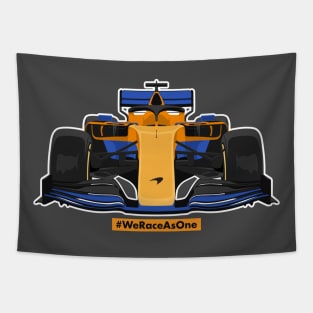 Formula car one f 1 we race as one racing mc Tapestry