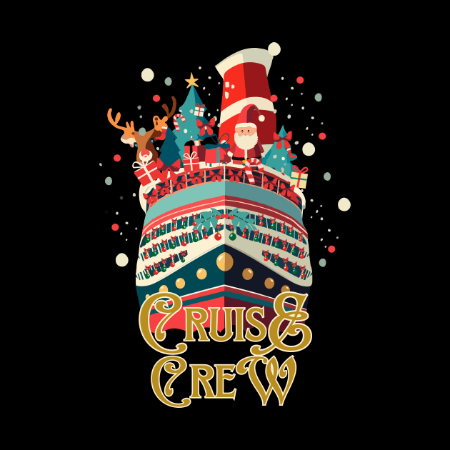 Cruise Crew Christmas Boat Trip Matching Holiday Pajamas by AimArtStudio