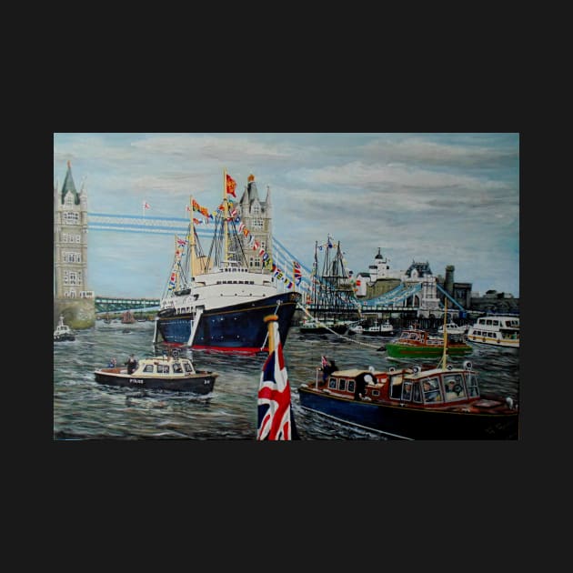 BRITANNIA IN LONDON FOR THE SILVER JUBILEE 1977 by MackenzieTar