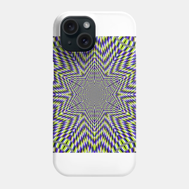 Optical art, moving pattern illusion Phone Case by rastyrcom