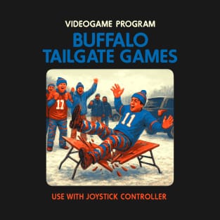 Buffalo Tailgate Games Retro Videogame Cartridge Art T-Shirt