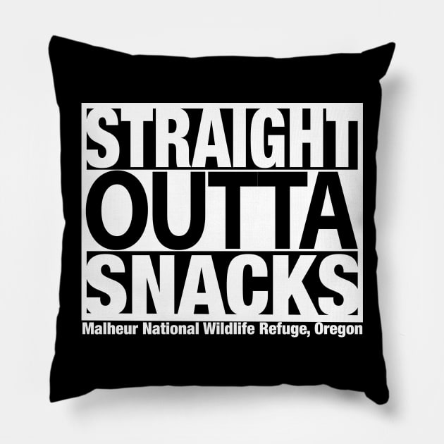 Oregon Wildlife Snacks Tshirt Pillow by Amra591