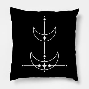 Abstract Moon print Pillow