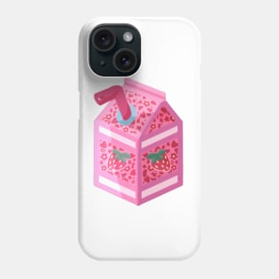 Strawberry milk carton Phone Case