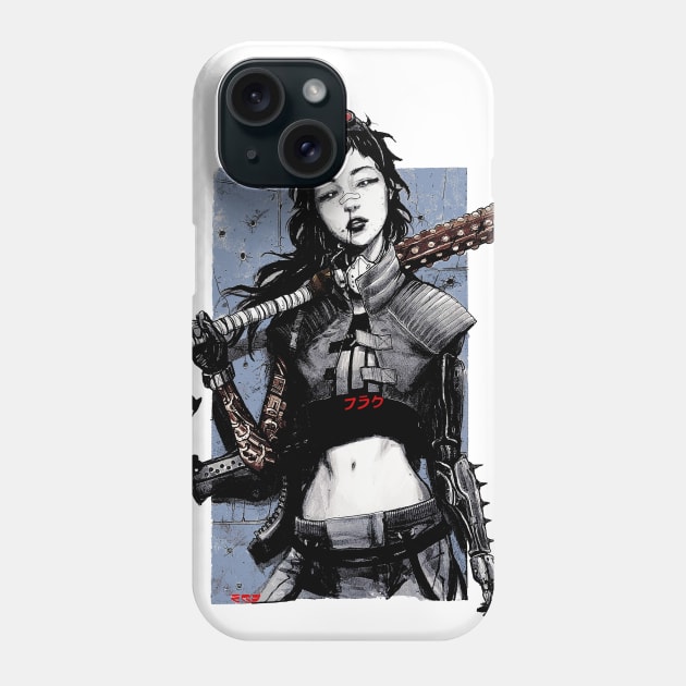 Urban Cyberpunk Girl Vaporwave Style Phone Case by OWLvision33