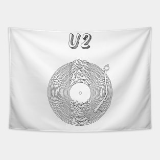 U2 Vintage - Wave Aesthetic Design Tapestry
