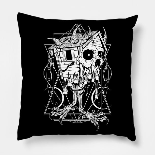 Baba Yaga's House Pillow by Von Kowen