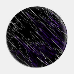 Marbled Black Purple Pin