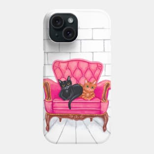 The Cats Favorite Pink Chair Phone Case