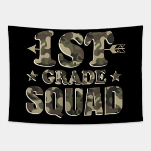 1st Grade Squad Teacher Student Camo Back To School Tapestry