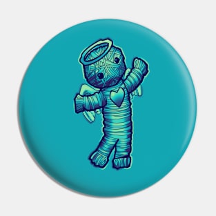 bluegreen love angel Pin