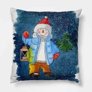 Snowman Season Pillow