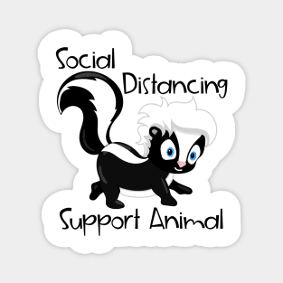 Social Distancing Support Animal Cute Skunk Magnet