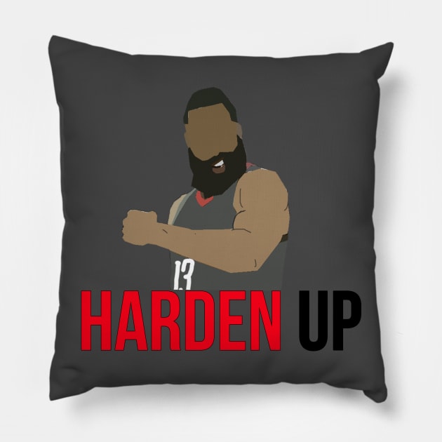 James Harden - Harden Up Pillow by xavierjfong