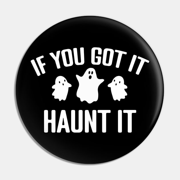 If you got it Haunt it Pin by MilotheCorgi