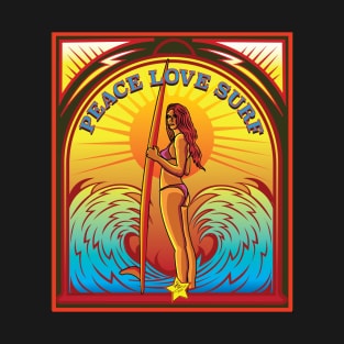 PEACE LOVE SURF T-Shirt