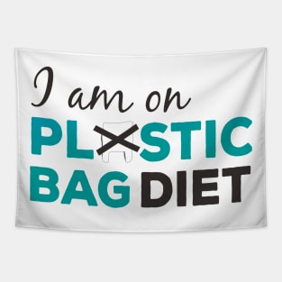 Anti Plastic Bag Environmental Campaign T-Shirt Tapestry