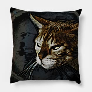 Bengal cat / Maléa is looking for the goblin - children's book WolfArt Pillow