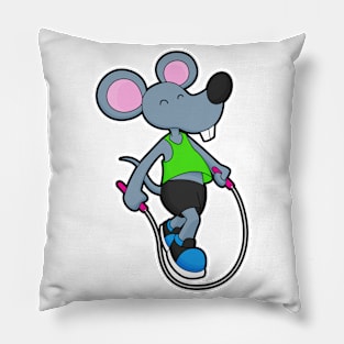 Mouse at Fitness with Rope Pillow