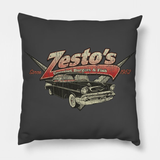 Zesto's Burgers Seattle 1952 Pillow by JCD666