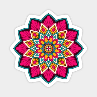 mandala-design, mandala-art, geometric, abstract, mandala and spirituality, colorful, rainbow, mandala pattern, mandala flower patterns, Flower Mandala ,Spirituality Magnet