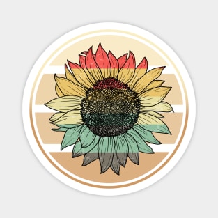 Vintage Sunflower Magnet