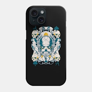 Skull with sexy girls Phone Case