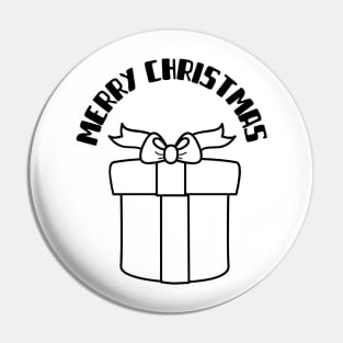 MERRY Christmas Gifts Black Pin