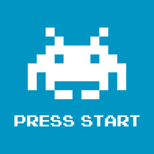 Press Start Space Invaders T-Shirt