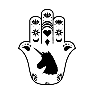 Unicorn Hamsa Hand T-Shirt