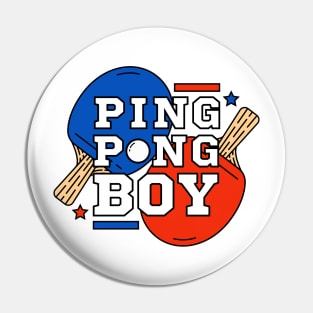 Ping Pong Boy - Sports Table Tennis Club for Boys Men Pin