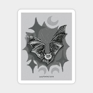 Batsy Batsy | Black and White Version Magnet