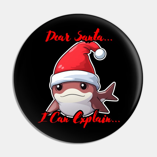 Dear Santa I Can Explain Whale Pin by MaystarUniverse