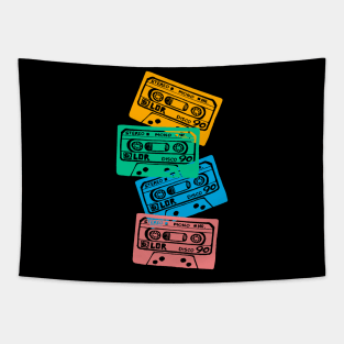 Retro Audio Cassette Tapes - Vintage Mix Tapes Tapestry