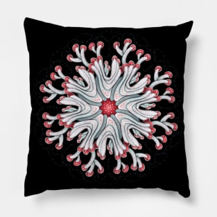 Mushroom mandala under the sea Pillow