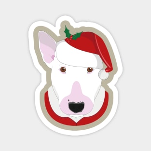 Bull Terrier Christmas Dog Magnet