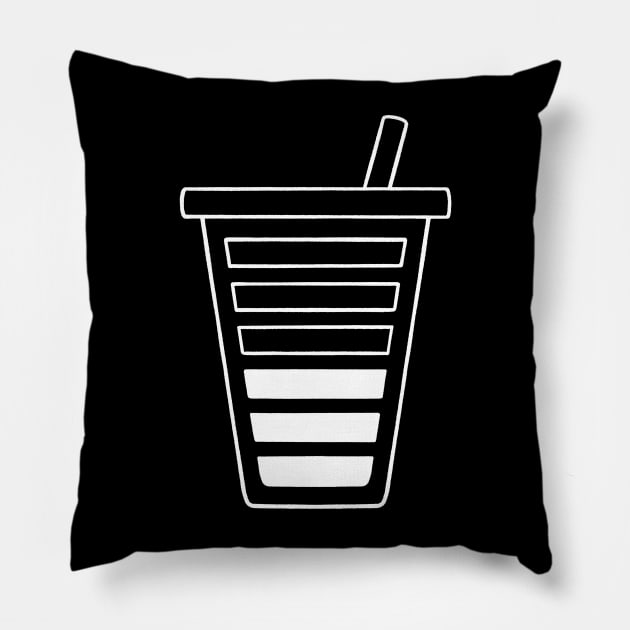 Fueled by Iced Coffee Pillow by Made Adventurous