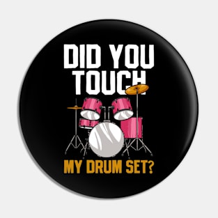 Drummer Drumset Drumming Pin