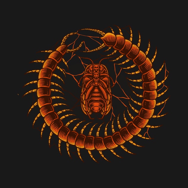 centipede cockroach by Arjanaproject