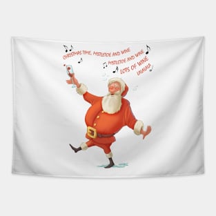 SANTA CLAUS LOVES WIN Tapestry