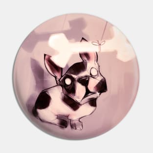 Hungry dog Pin