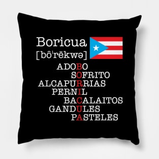 Soy Boricua con Sabor Pillow