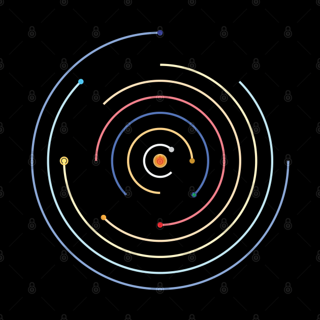 Spinning Solar System by Shinsen Merch