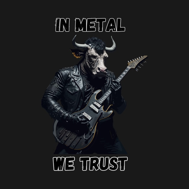 Heavy metal bull In metal we trust by Stoiceveryday