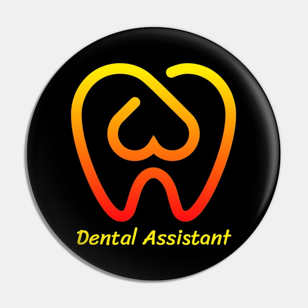 dental assistant tooth heart gradient ombre yellow orange red appreciation Pin by DesignIndex