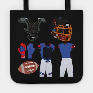 American Football Accessories Stickers Tote