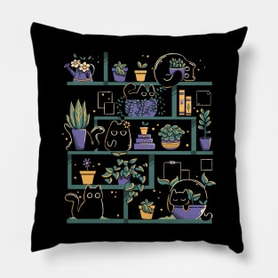 Kitten Garden by Tobe Fonseca Pillow