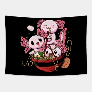 Ramen Axolotl Tapestry