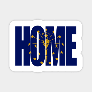 Indiana Home - State Flag Magnet