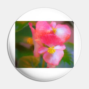 Begonia Painterly Pin